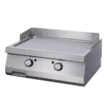 Fry top electric cu suprafata neteda cromata, 800x700x280mm