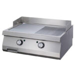 Fry top electric cu suprafata neteda/striata, 800x700x280mm