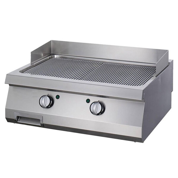 Fry top electric cu suprafata striata, 800x700x280mm