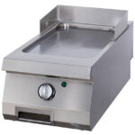 Fry top electric cu suprafata neteda cromata, 400x700x280mm