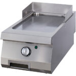 Fry-top pe gaz cu suprafata neteda, 400x900x280mm