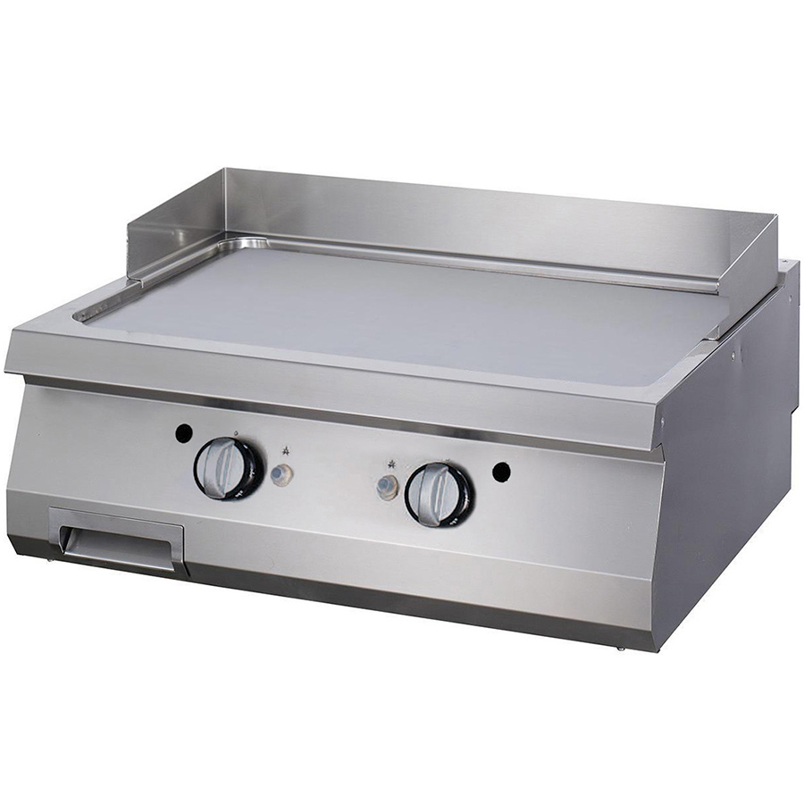 OM0939856935 Fry-top pe gaz cu suprafata neteda, 800x900x280mm - imagine 1