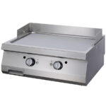 Fry-top electric cu suprafata striata cromata, 800x900x280mm