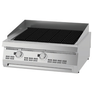 Grill pe gaz cu 2 zone de coacere, 800x900x280mm