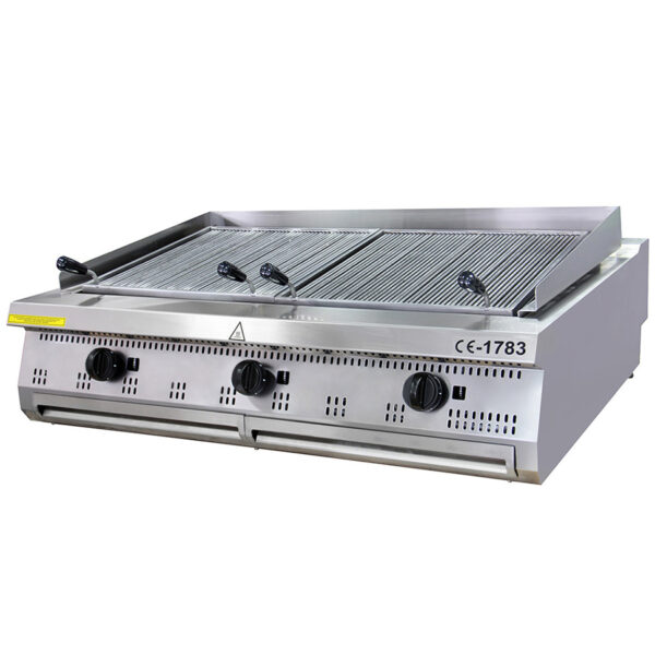 Grill pe gaz cu 3 zone de coacere, 1200x900x280mm