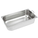 Tava inox GN 1/1 cu 2 manere h100mm