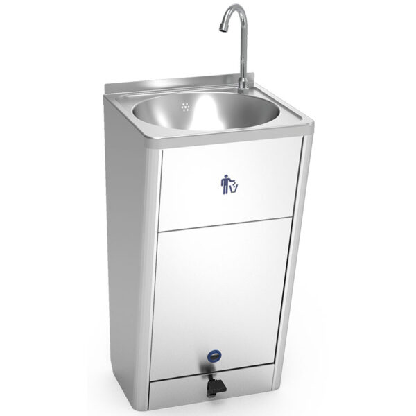 Chiuveta mobila cu actionare la picior si debit apa ridicat, 450x450x850mm