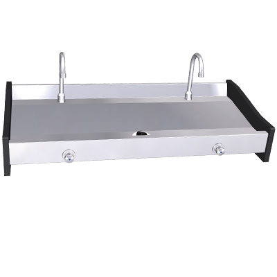 Chiuveta cu 2 baterii, 1000x450mm