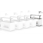 Bufet frigorific cu iluminare LED, 3 cuve GN1/1