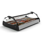 Vitrina calda orizontala tip Bain-Marie MAXI SELF, 3 cuve GN 1/1