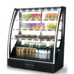 Vitrina frigorifica pentru cofetarie/patiserie PAK, 1015x620mm, geam curbat