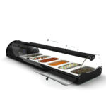 Vitrina frigorifica orizontala tip autoservire, 8 cuve GN 1/3