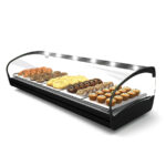 Vitrina calda SHARK, 1190x395x270mm cu iluminare