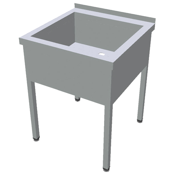 Chiuveta cu rebord, 700x700mm