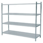 Raft cu 4 polite netede, 800x500mm