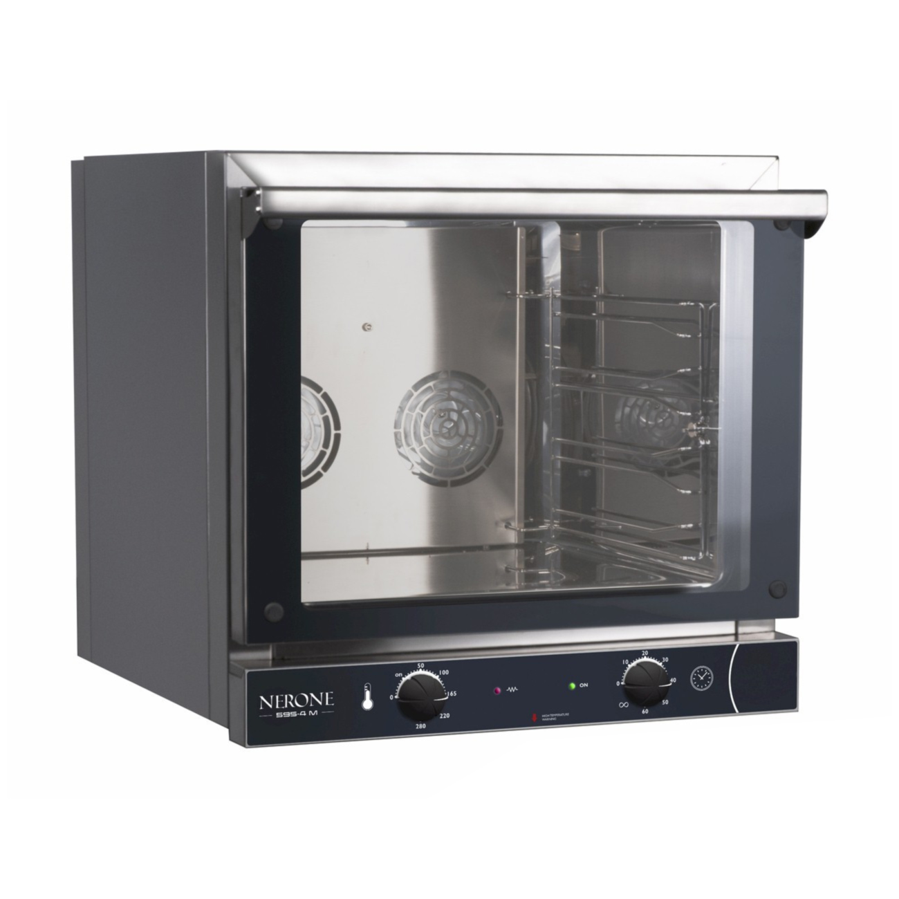 TIFEM04NEGNV52 Cuptor electric cu convectie, 4 tavi GN1/1, electromecanic - imagine 1