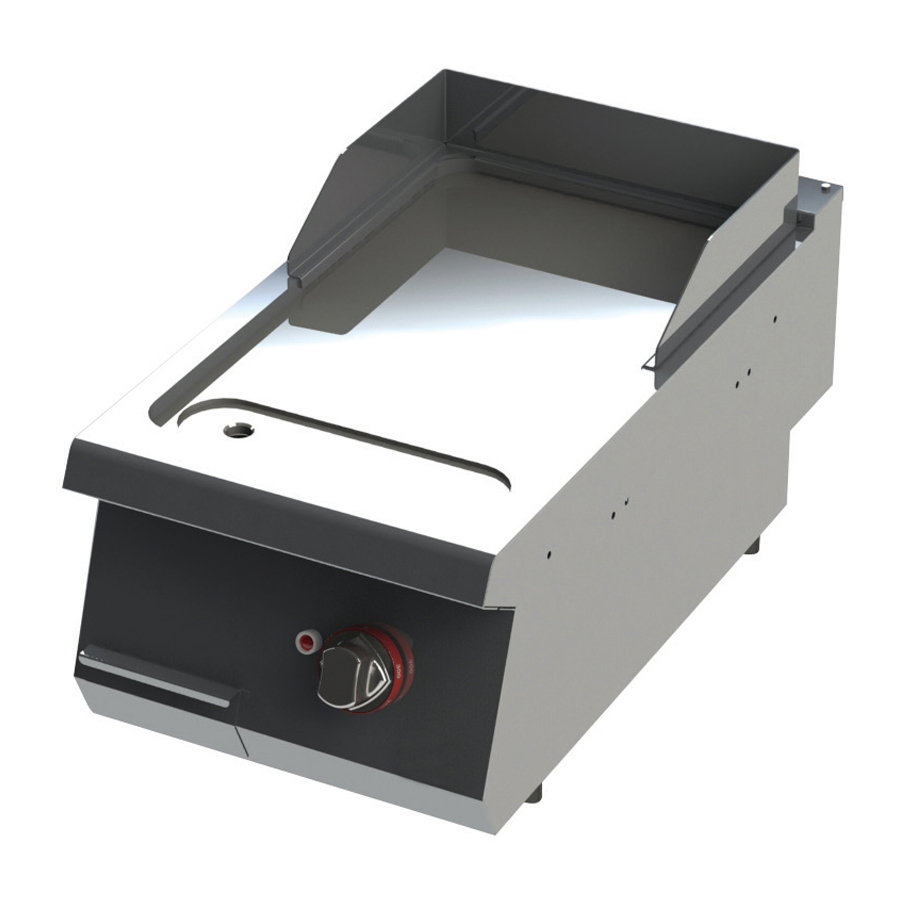 TVEPI7010S58 Fry top electric cu suprafata neteda, 400x730x280mm - imagine 1