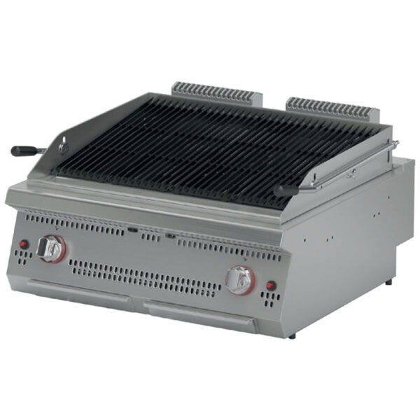 Grill cu roca vulcanica, 800x900x280mm, cu tava colectoare