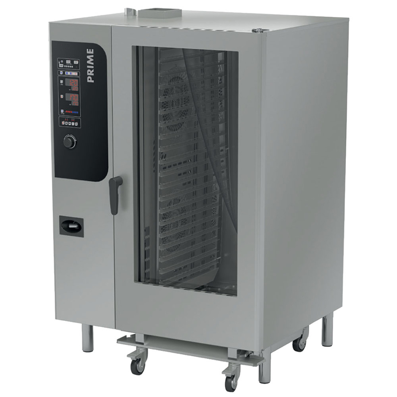 TVPRIME202G58 Cuptor pe gaz cu convectie, 20 tavi GN2/1, digital - imagine 1