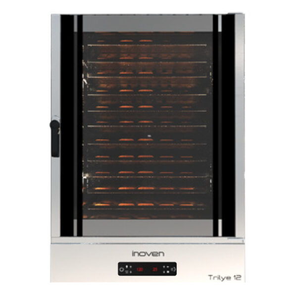 Cuptor electric digital cu convectie, Trilye 12 tavi, 600×400, cu umidificare