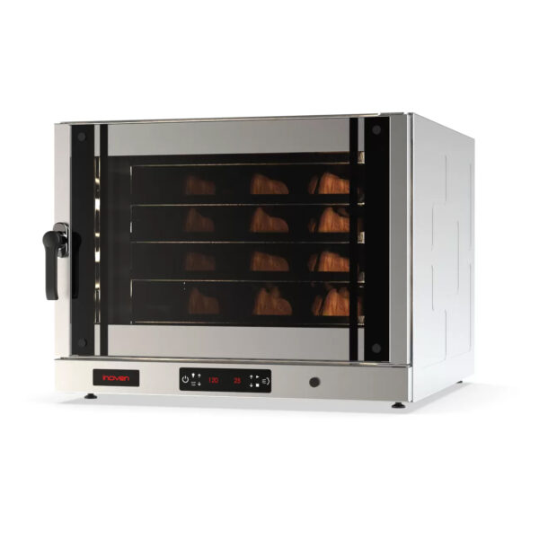 Cuptor electric digital cu convectie, Trilye 4 tavi, 600×400, cu umidificare