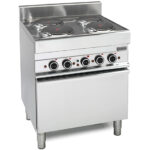 Masina de gatit electrica cu 4 plite si cuptor, 700x650mm