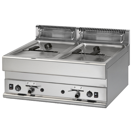 VI6570FRG Friteuza pe gaz, 8+8 litri - imagine 1