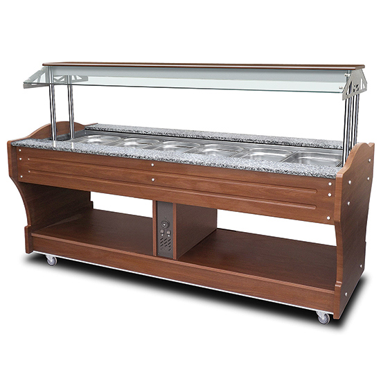 Bufet bain marie, 2200mm