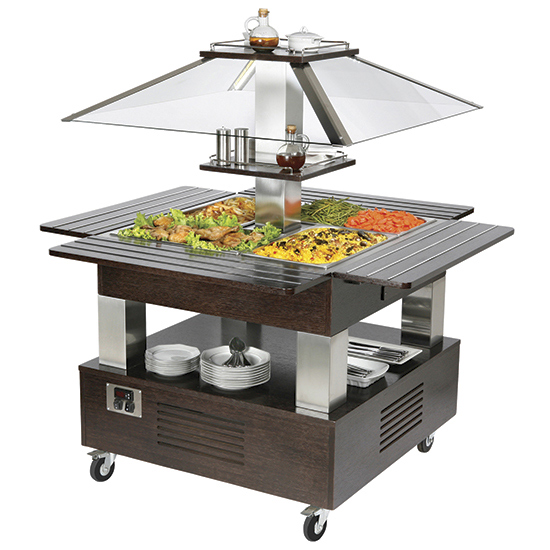 Bufet frigorific mobil, 1435x1435mm
