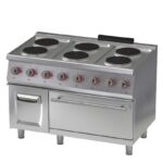 Masina de gatit electrica cu 6 plite rotunde si cuptor electric static, 20.6 kW - imagine 2