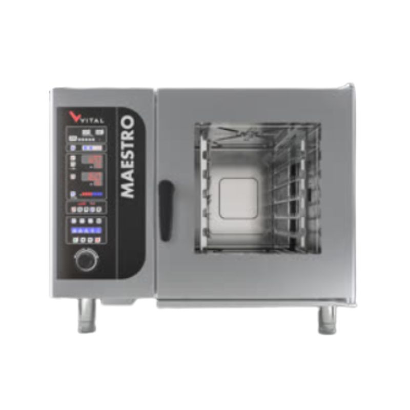 TVMAESTRO061G58 Cuptor pe gaz combi, digital, 6 tavi GN 1/1, Vital - imagine 1