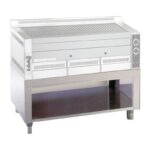 Dulap deschis din inox pentru grill-ul cu roca vulcanica, Fimar