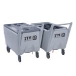 Carucior mobil pentru transportul ghetii. EASY CART - KIT 6 CESTAS
