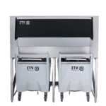 Cos de depozitare a ghetii cu carucior 400kg BIN SCD400