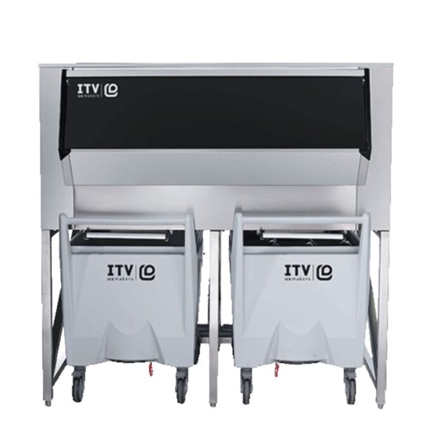 Cos de depozitare a ghetii cu carucior 400kg BIN SCD400
