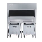 Cos de depozitare a ghetii cu carucior 600kg BIN SCD600
