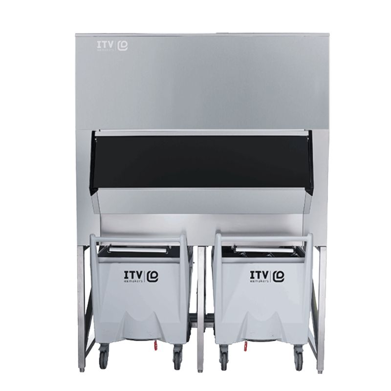 SISCD80047 Cos de depozitare a ghetii cu carucior 800kg BIN SCD800 - imagine 1