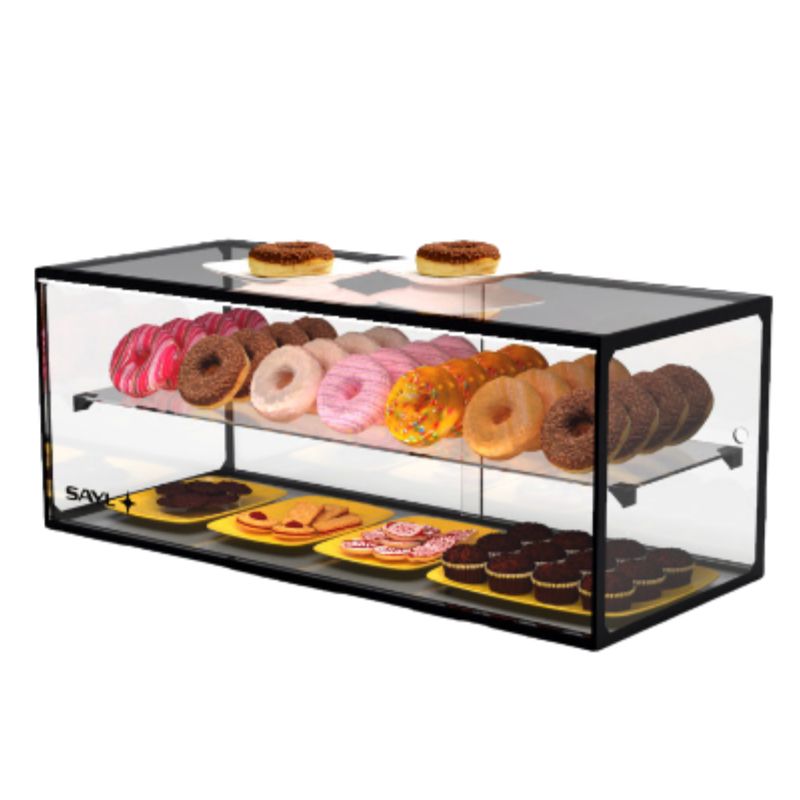 SSEP36-M49 Vitrina neutra Recto Line, 920x390x375mm - imagine 1