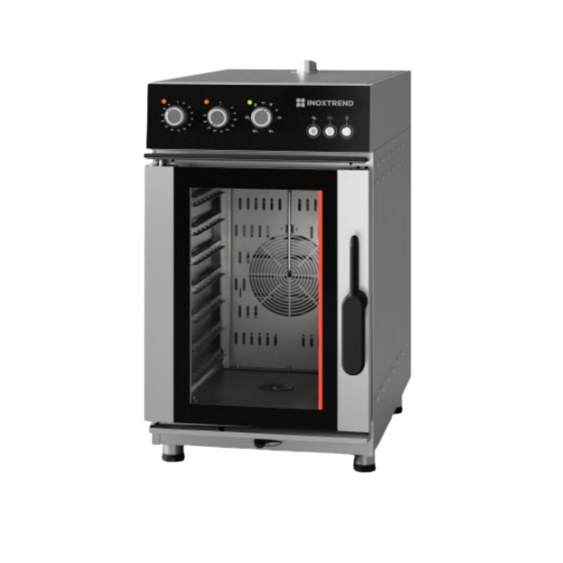 IICTDA107E21 Cuptor profesional combi electric compact, 7 tavi GN 1/1, control electromecanic, Compatech - imagine 1