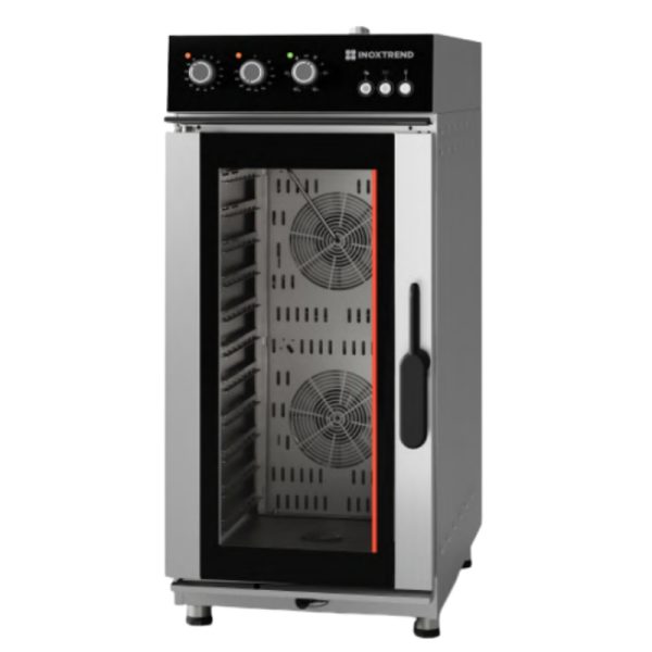 Cuptor profesional combi electric compact, 11 tavi GN 1/1, control electromecanic, Compatech